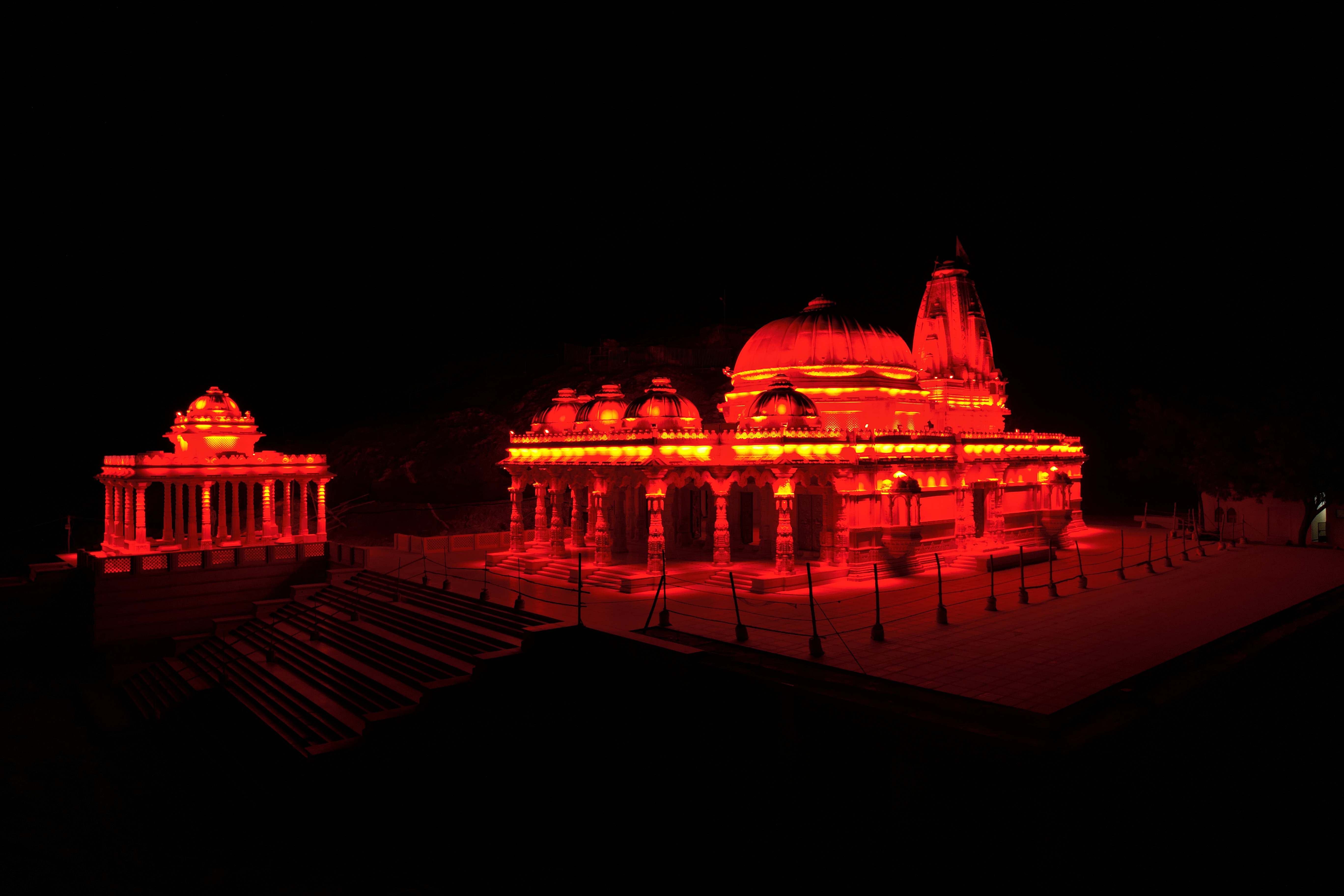 Kalyanpur Nagnechya Mata Temple Facade Lighting