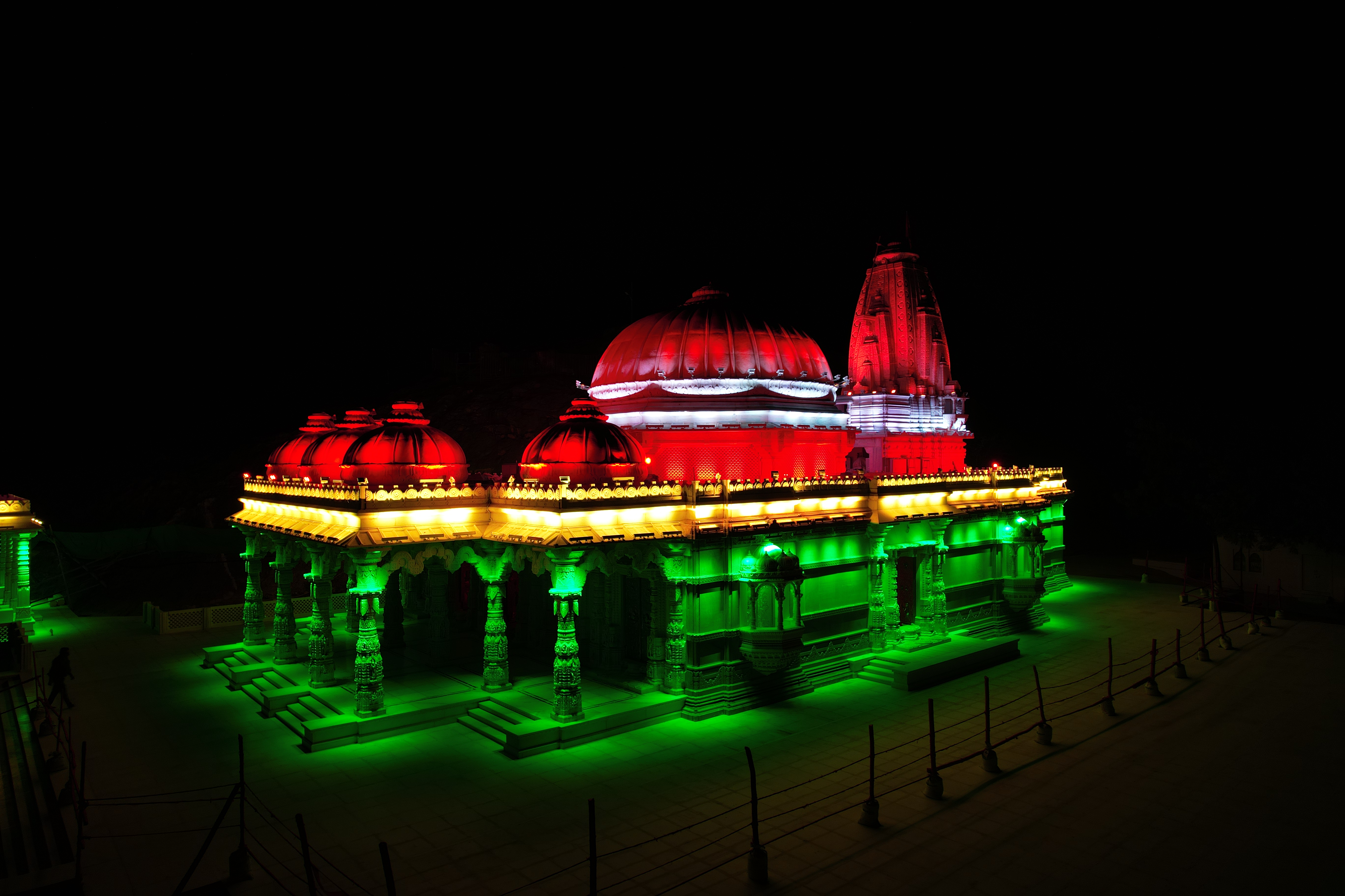 Kalyanpur Nagnechya Mata Temple Facade Lighting